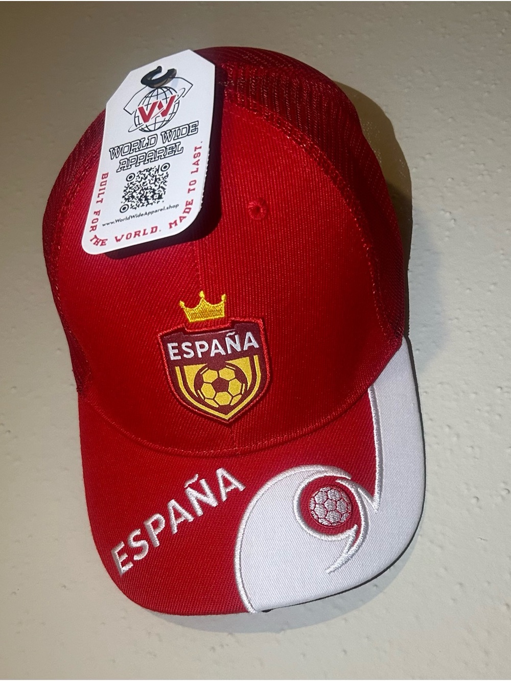 Red España Soccer Baseball Cap